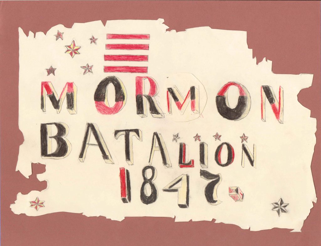Samuel Stapp Mormon Battalion Flag