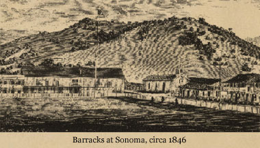 Barracks at Sonoma, circa 1846